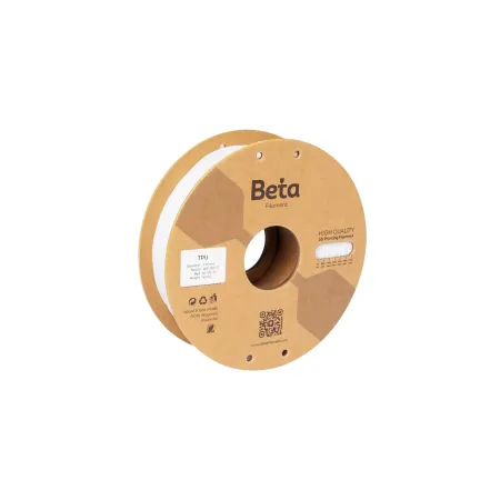 BETA TPU 95A White Filament 1.75mm 800 Gr.