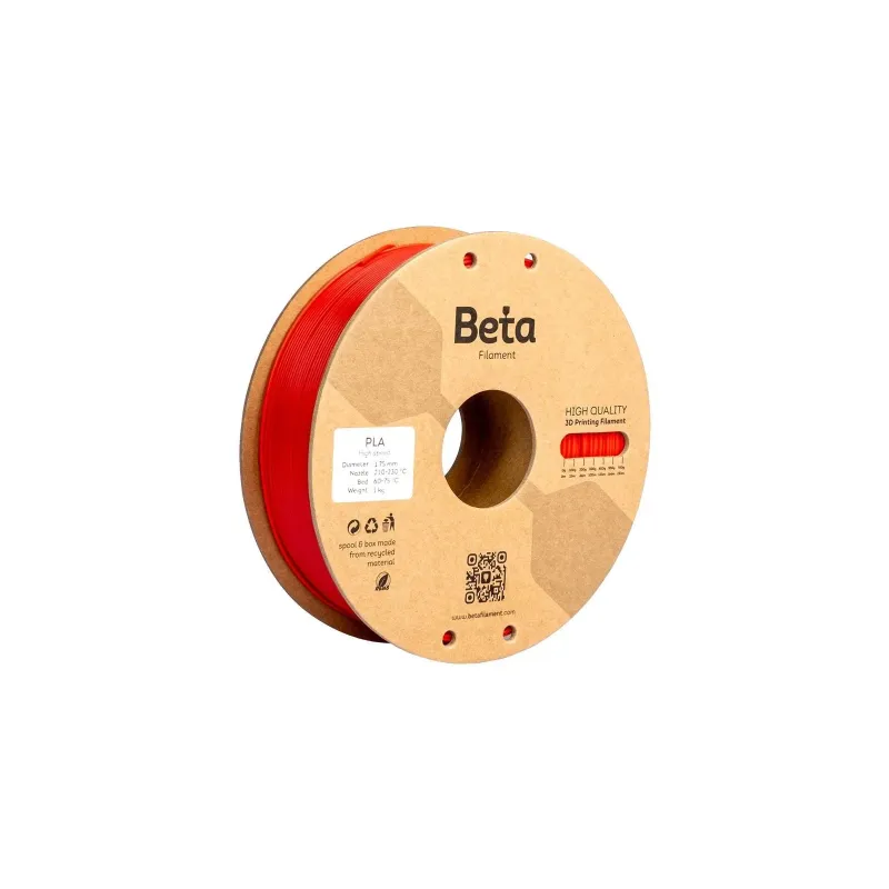 BETA PLA+ Kiss Red Filament 1.75mm 1 Kg