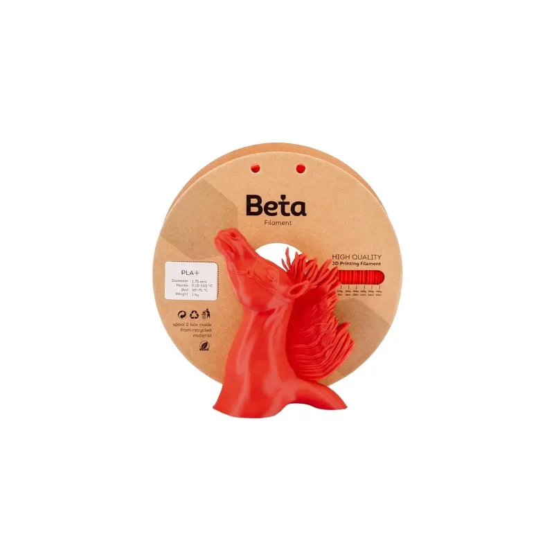 BETA PLA+ Flourescent Red Filament 1.75mm 1 Kg